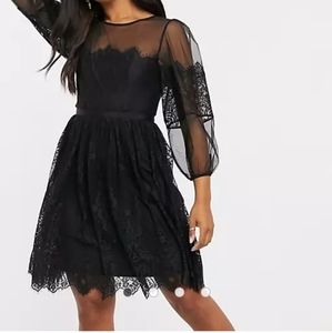 French Connection Chaira Lace Mini Dress NWT